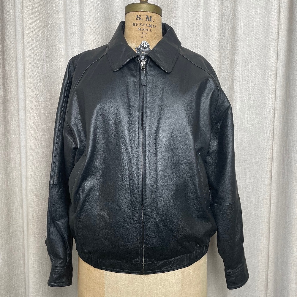 Saint John's Bay Leather Jacket, size L